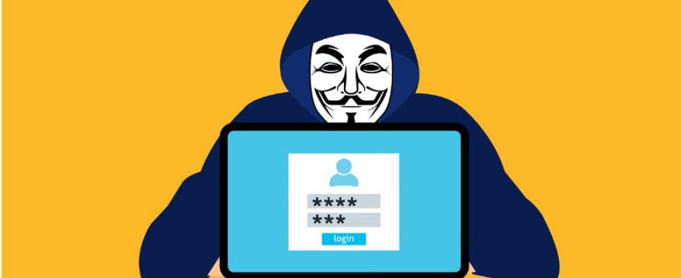 Free hacker anonymous cybersecurity vector